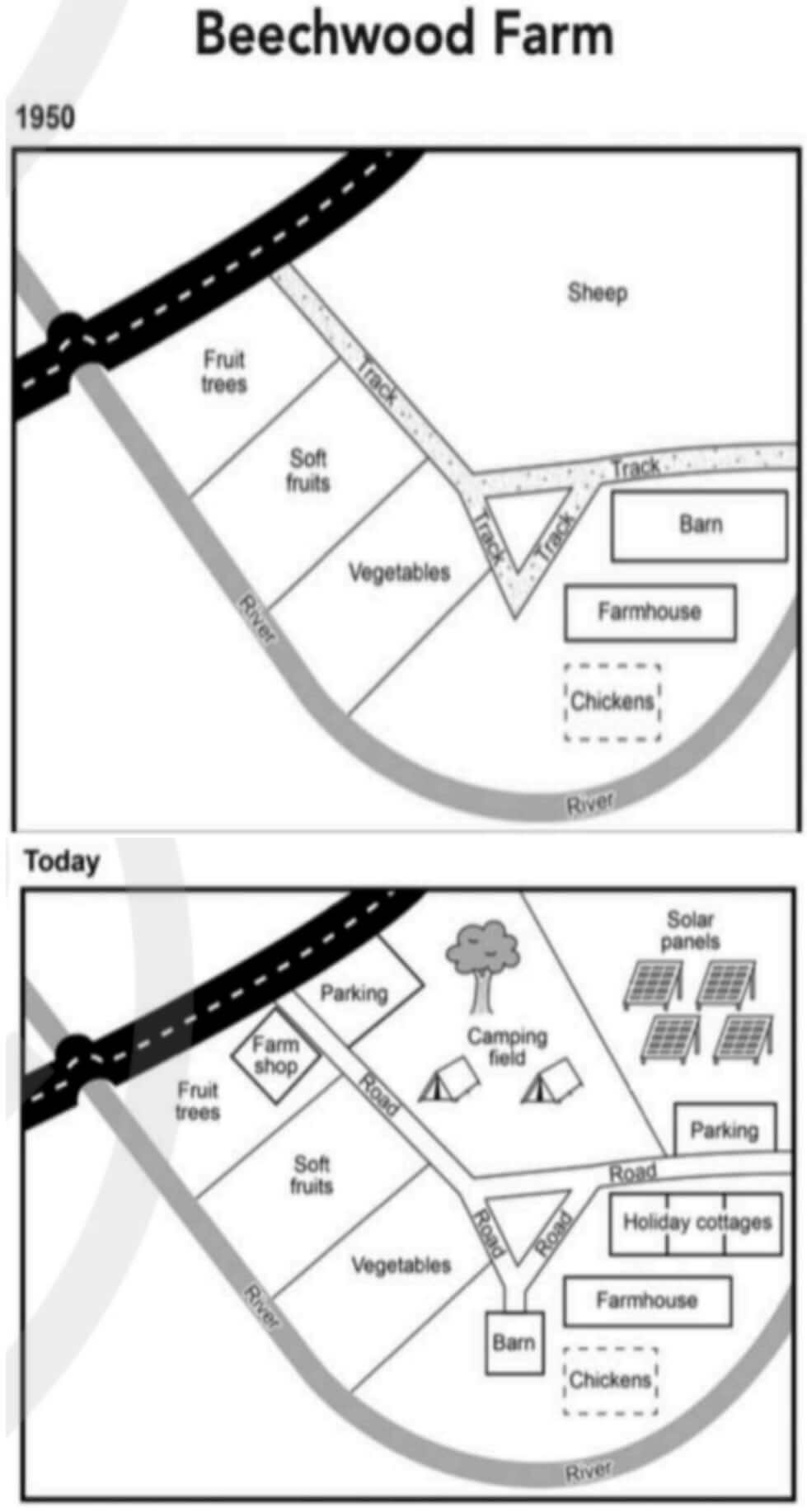 Cambridge 20 Test 2 Task 1 — Map